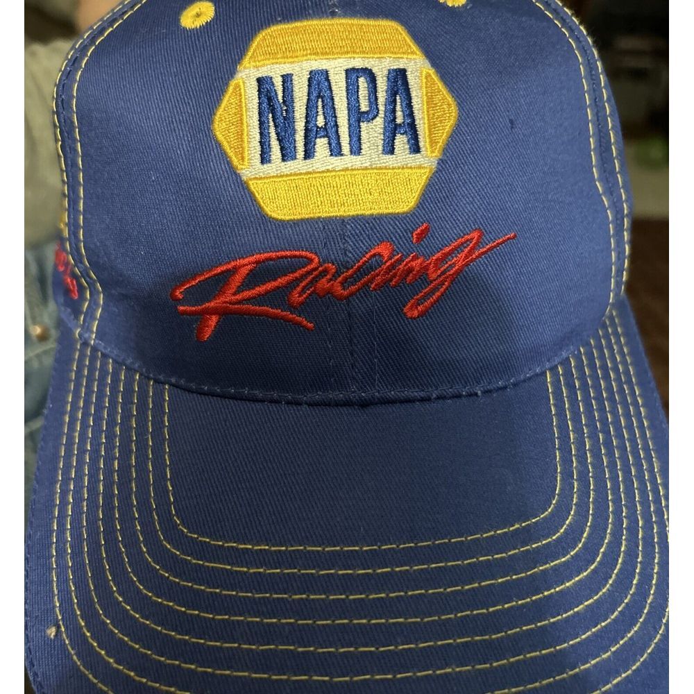 NAPA Racing Baseball Cap  Michael Waltrip Blue Cotton Bill‎ Davis Adjustable